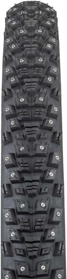 Load image into Gallery viewer, 45NRTH Kahva Tire 27.5x2.1 Tubeless Folding Blk 60tpi 240 Concave Carbide Studs