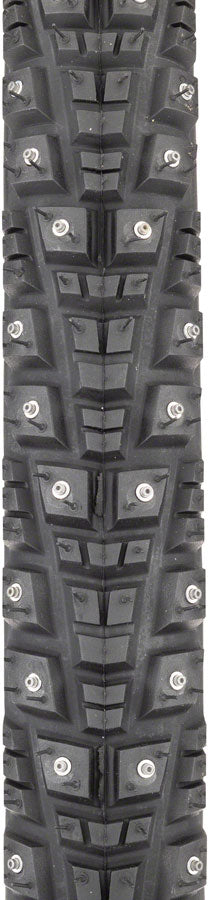 Load image into Gallery viewer, 45NRTH Gravdal Tire 700x38 Tubeless Folding Blk 60tpi 252 Concave Carbide Studs