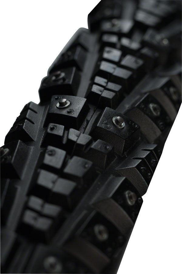 Load image into Gallery viewer, 45NRTH Gravdal Tire 700 x 38 Clincher Steel Black 33tpi 252 Carbide Steel Studs