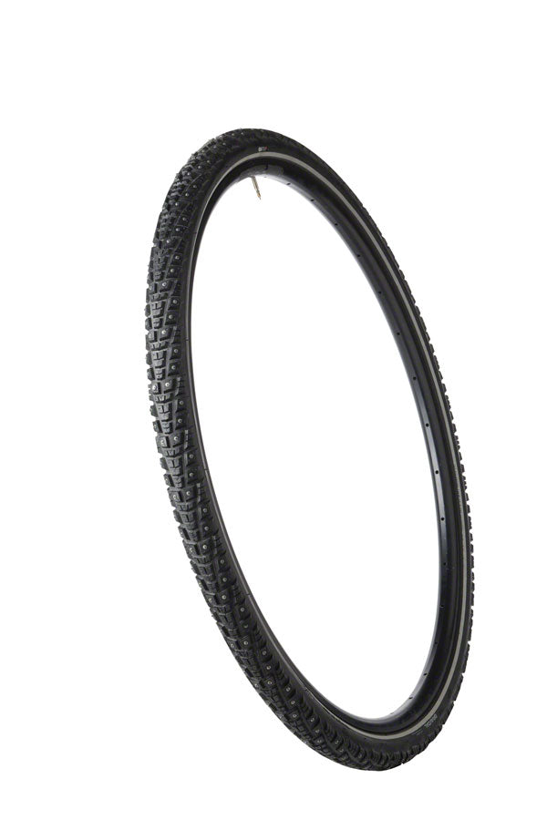 Load image into Gallery viewer, Pack of 2 45NRTH Gravdal Tire 700 x 38 Clincher Steel Black 33tpi 252 Carbide Steel Studs