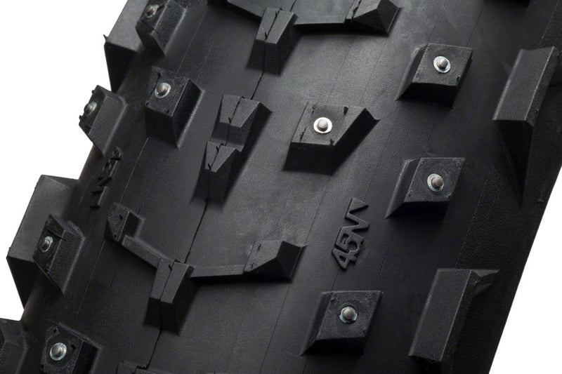 Load image into Gallery viewer, 45NRTH Dillinger 4 Tire 26 x 4 Tubeless Blk 60tpi 240 Carbide Steel Studs