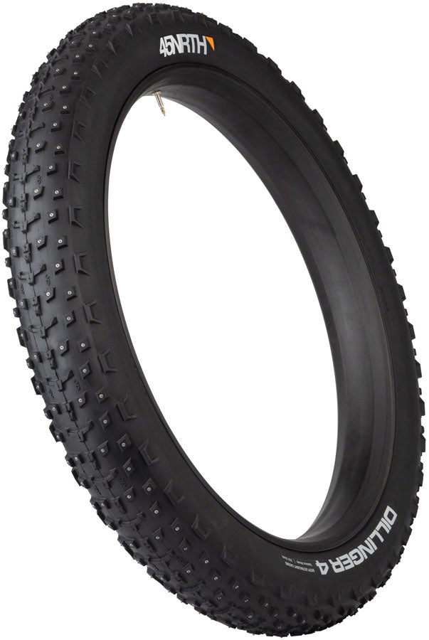 Load image into Gallery viewer, 45NRTH Dillinger 4 Tire 27.5x4 Tubeless Blk 120tpi 252 Concave Carbide alloy