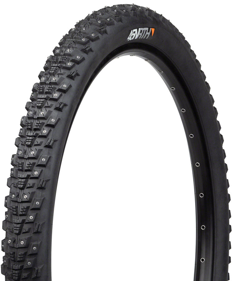Load image into Gallery viewer, 45NRTH Kahva Tire 27.5 x 2.1 Clincher Steel Black 33tpi 240 Carbide Steel Studs