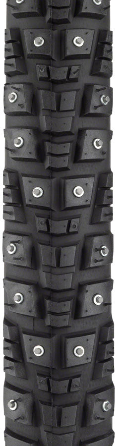 Load image into Gallery viewer, 45NRTH Gravdal Tire 650bx38 Clincher Steel Black 33tpi 240 Carbide Steel Studs