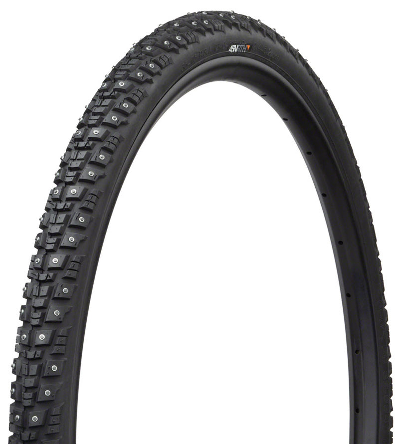 Load image into Gallery viewer, 45NRTH Gravdal Tire 650bx38 Clincher Steel Black 33tpi 240 Carbide Steel Studs