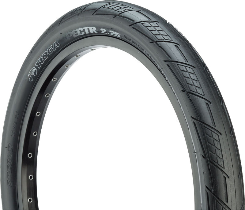 Load image into Gallery viewer, Tioga SPECTR Tire 20 x 2.25 TPI 120 Clincher Wire Black Reflective BMX
