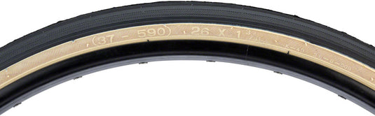 Kenda Street K40 Tire 26 x 13/8 Clincher Wire Black/Tan 30tpi Road Bike