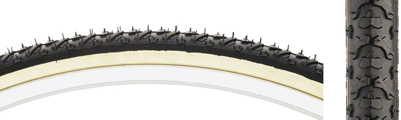 Load image into Gallery viewer, Pack of 2 Kenda Kross Cyclo Tire 27 x 13/8 Clincher Wire Black/Tan 30tpi