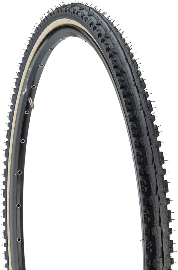 Load image into Gallery viewer, Pack of 2 Kenda Kross Plus Tire 700 x 38 Clincher Wire Black/Tan 30tpi