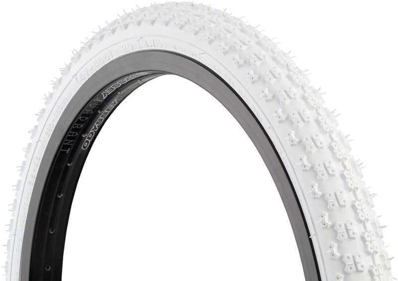 Load image into Gallery viewer, Kenda K50 Tire 20 x 1.75 Clincher Wire White Reflective BMX Bike