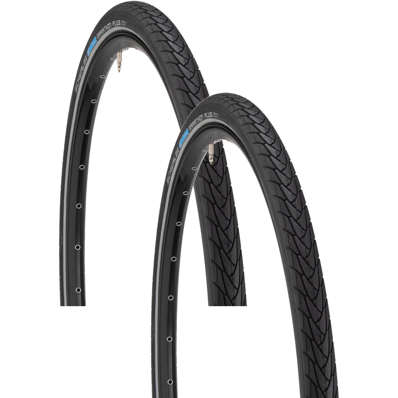 2 Pack Schwalbe Marathon Plus Tire 700 x 38 Clincher Wire