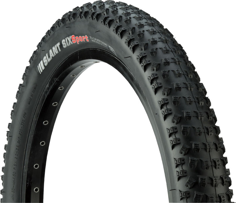 Load image into Gallery viewer, Kenda Slant 6 Tire 20 x 2.6 Clincher Wire Black Reflective BMX MountaiN Bike