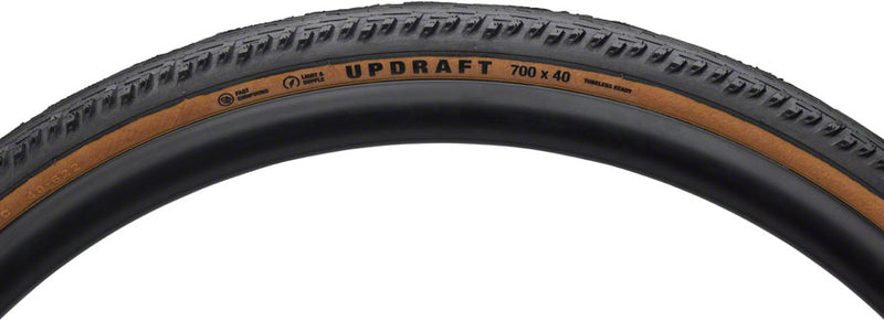Load image into Gallery viewer, Teravail Updraft Tire - 700 x 35, Tubeless, Folding, Tan, Light and Supple, Fast Compound