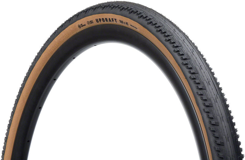 Load image into Gallery viewer, Teravail Updraft Tire - 700 x 45, Tubeless, Folding, Tan, Durable, Fast Compound