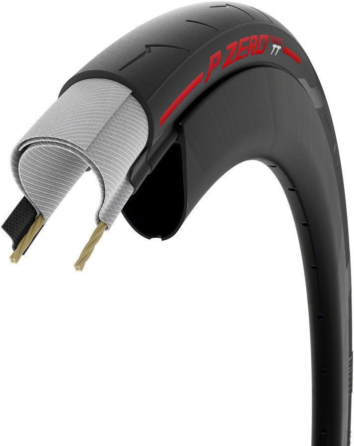 Load image into Gallery viewer, Pirelli P ZERO Race TT Tire - 700 x 28, Clincher, Folding, Red Label, TechBelt, SmartEvo