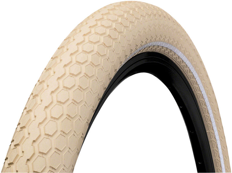 Load image into Gallery viewer, Pack of 2 Continental Retro Ride Cruiser Tire - 700 x 50, Clincher, Wire, Cream/Reflex, ProTection