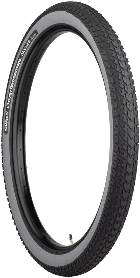 Load image into Gallery viewer, Surly ExtraTerrestrial Tire 27.5 x 2.5 Tubeless Folding Black/Slate 60tpi