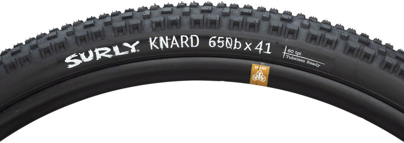 Load image into Gallery viewer, Surly Knard Tire 650b x 41 TPI 60 PSI 75 Tubeless Folding Black Gravel
