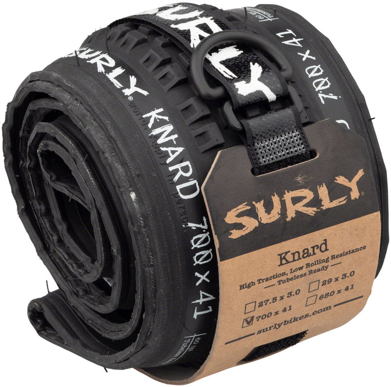 Load image into Gallery viewer, Surly Knard Tire 700 x 41 Tubeless Folding Black 60tpi Road Bike