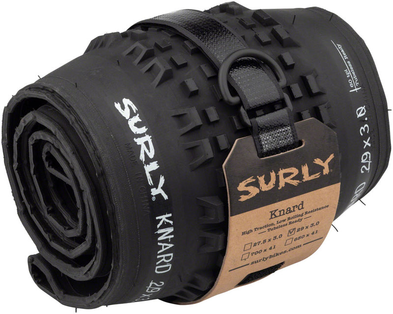 Load image into Gallery viewer, Surly Knard Tire 29 x 3 PSI 35 TPI 60 Tubeless Folding Black Mountain Bike
