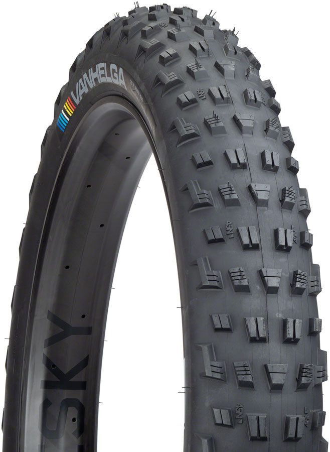 Load image into Gallery viewer, 45NRTH Vanhelga Tire 26 x 4.2 TPI 120 Tubeless Folding Black Fat Bike