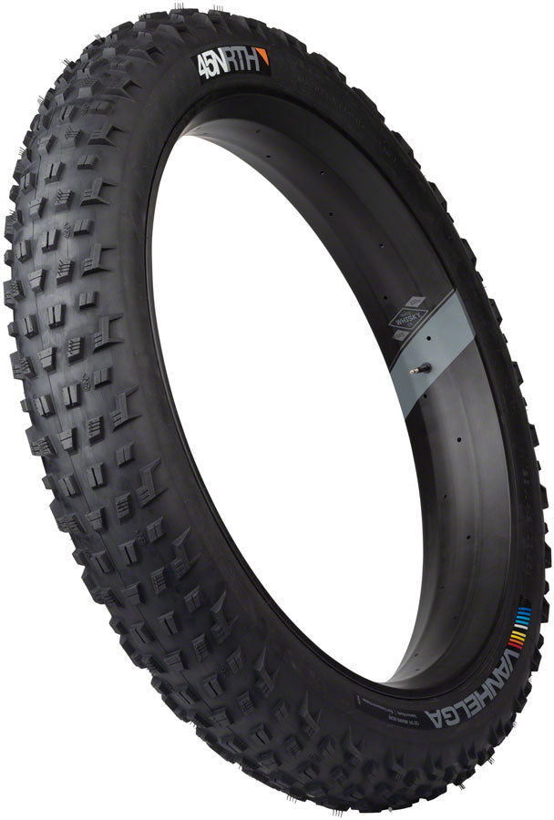 Load image into Gallery viewer, 45NRTH Vanhelga Tire 27.5 x 4 TPI 120 Tubeless Folding Black Fat Bike