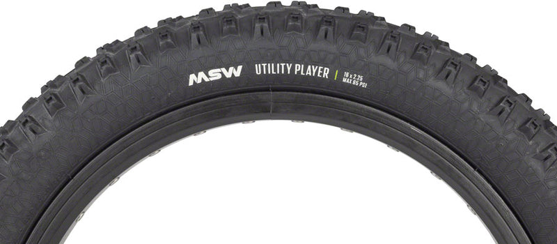 Load image into Gallery viewer, MSW Utility Player Tire - 16 x 2.25, Black, Folding Wire Bead, 33tpi