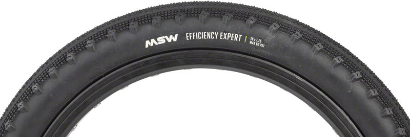 Load image into Gallery viewer, MSW Efficiency Expert Tire - 16 x 1.75, Black, Rigid Wire Bead, 33tpi