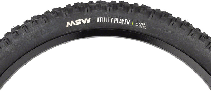 Load image into Gallery viewer, MSW Utility Player Tire - 24 x 2.25, Black, Folding Wire Bead, 33tpi