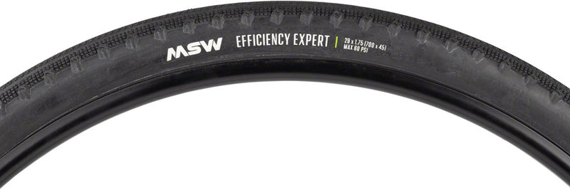 Load image into Gallery viewer, MSW Efficiency Expert Tire - 29 x 1.75 / 700 x 45, Black, Rigid Wire Bead, 33tpi