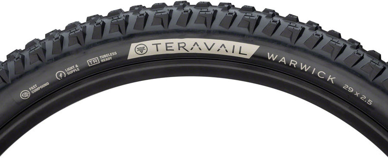 Load image into Gallery viewer, Teravail Warwick Tire 29x2.5 Tubeless Folding Blk Light & Supple Fast Compound