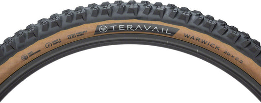 Teravail Warwick Tire 29 x 2.3 Tubeless Folding Tan Durable Grip Compund