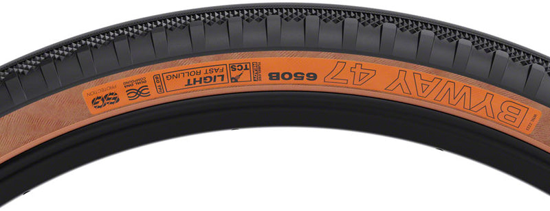 Load image into Gallery viewer, WTB Byway Tire - 650b x 47, TCS Tubeless, Folding, Black/Tan, Light/Fast Rolling, Dual DNA, SG
