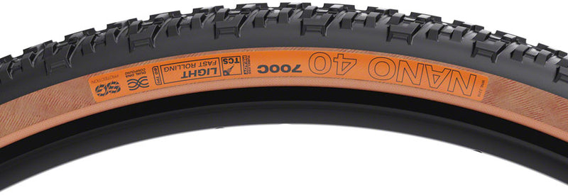 Load image into Gallery viewer, WTB Nano Tire - 700 x 40, TCS Tubeless, Folding, Black/Tan, Light/Fast Rolling, Dual DNA, SG