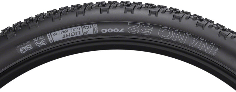 Load image into Gallery viewer, WTB Nano Tire - 700 x 52, TCS Tubeless, Folding, Black, Light/Fast Rolling, Dual DNA, SG