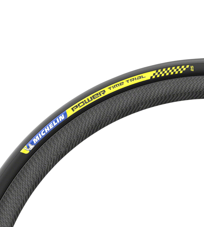 Load image into Gallery viewer, Michelin Power Time Trial TS Tire 700 x 23 Clincher Folding Black
