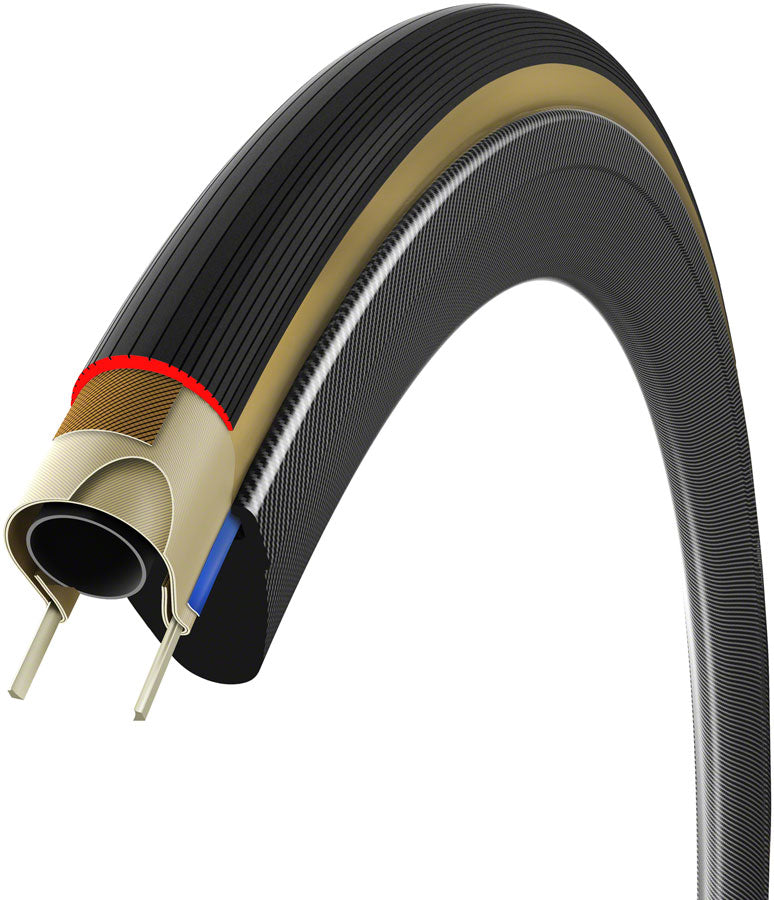 Load image into Gallery viewer, Vittoria Corsa Pro Tire - 700 x 26, Clincher, Folding, Black/Tan, Graphene + Silica, G2.0