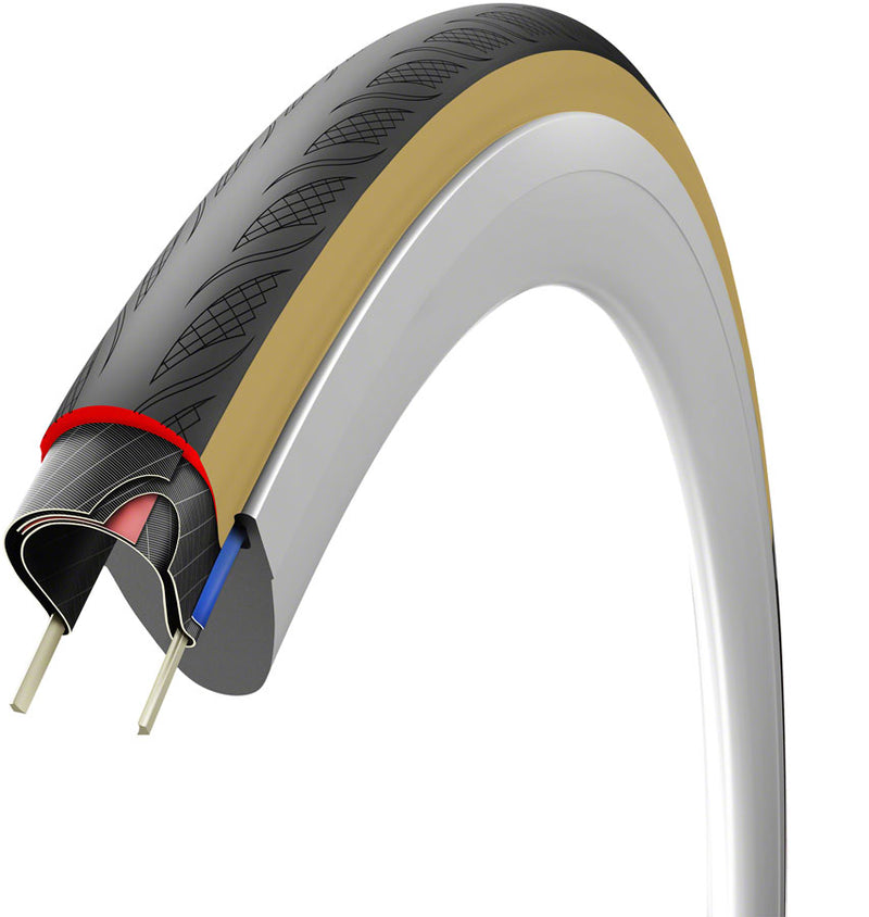 Load image into Gallery viewer, Vittoria Rubino V Tire - 700 x 28, Tubeless, Folding, Black/Tan, 1C Graphene + Silica, G2.0