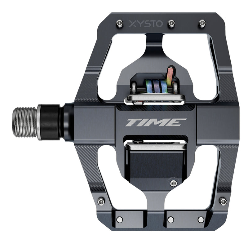 Load image into Gallery viewer, TIME Xysto A1 Pedals Body: Aluminum, Spindle: Steel, 9/16'', Grey, Pair