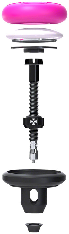 Load image into Gallery viewer, Muc-Off Stealth Tubeless Tag Holder Kit - Includes -2 44mm V2 Tubeless Valves