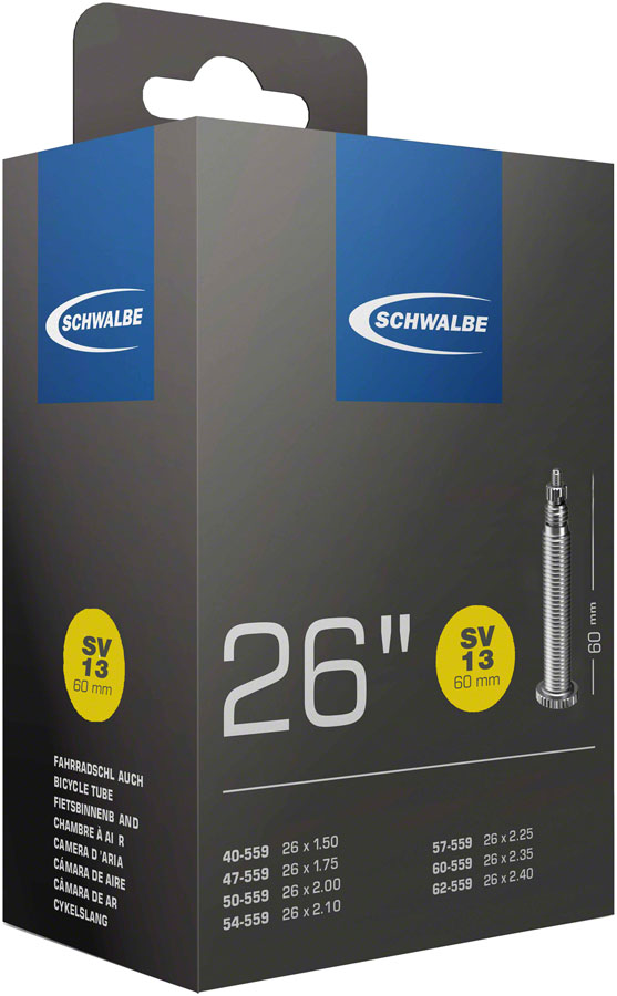 Load image into Gallery viewer, Pack of 2 Schwalbe Standard Tube - 26 x 1.50-2.50", 60mm, Presta Valve