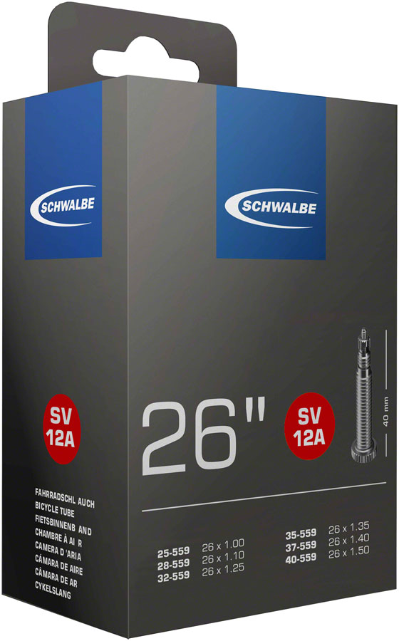 Load image into Gallery viewer, Pack of 2 Schwalbe Standard Tube - 26 x 1-1.50", 40mm, Presta Valve