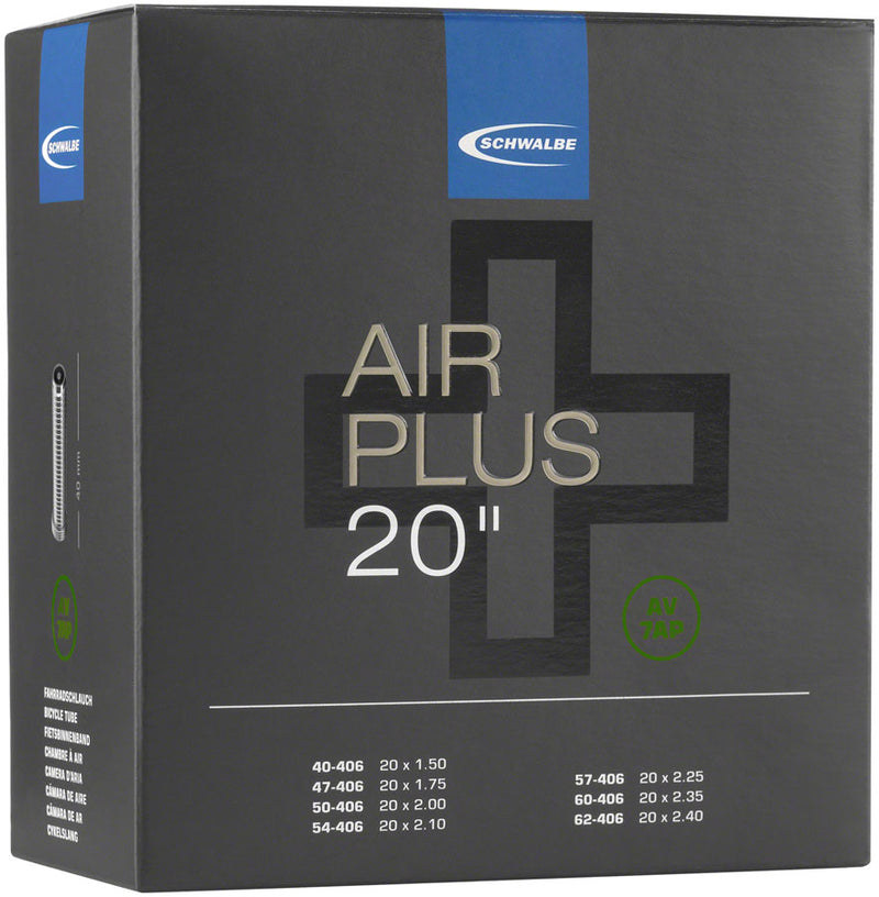 Load image into Gallery viewer, Schwalbe Air Plus Inner Tubes 20"x1.5-2.4 with Schrader Valve - Puncture-Resistant Bike Tube Bundle