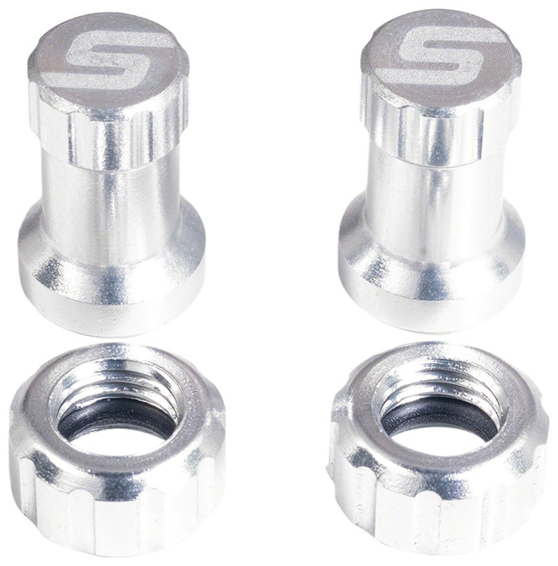 Load image into Gallery viewer, Stans Tubeless Valve Color Kit Dress Up Kit Pair Silver