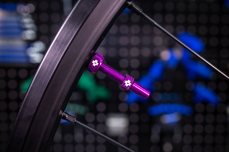 Load image into Gallery viewer, Muc-Off V2 Tubeless Valve Kit - Purple, 44mm, Pair