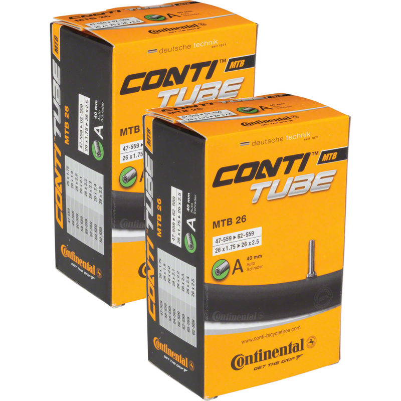 Load image into Gallery viewer, Continental-Standard-Schrader-Tube-Tube-TU9236PO2-Bicycle-Tubes
