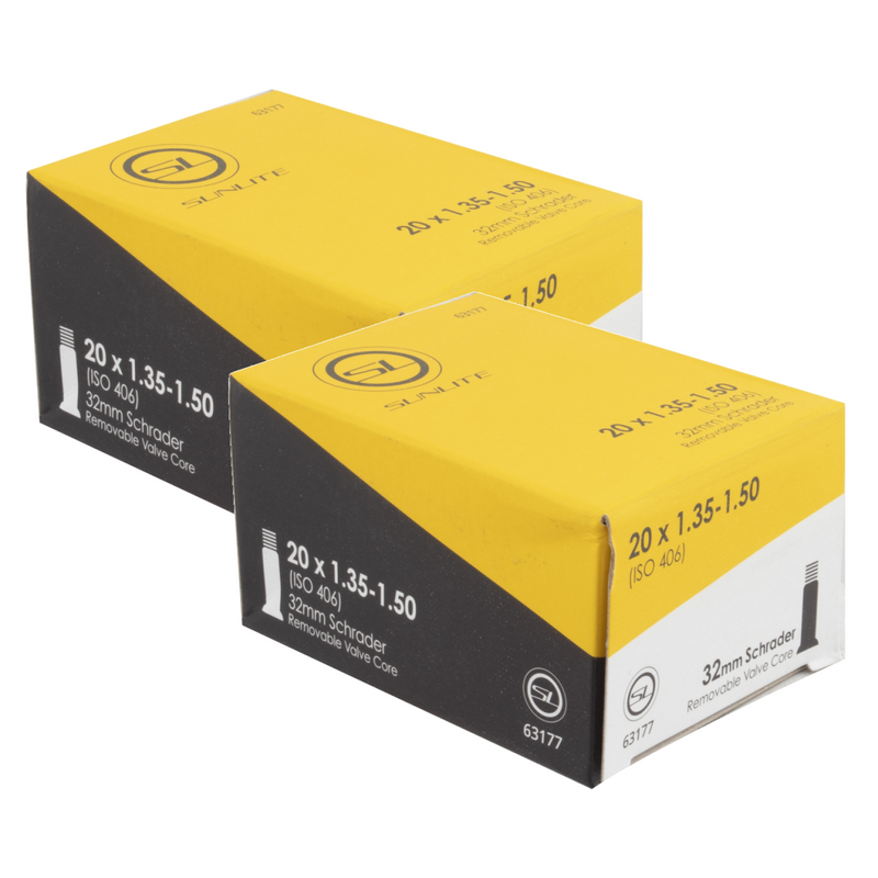 Load image into Gallery viewer, Sunlite-Standard-Schrader-Valve-Tube-TUBE0480PO2-Bicycle-Tubes