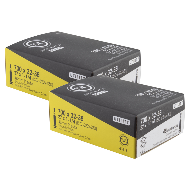 Load image into Gallery viewer, Sunlite-Utili-T-Standard-Presta-Valve-Tubes-Tube-TUBE0593PO2-Bicycle-Tubes