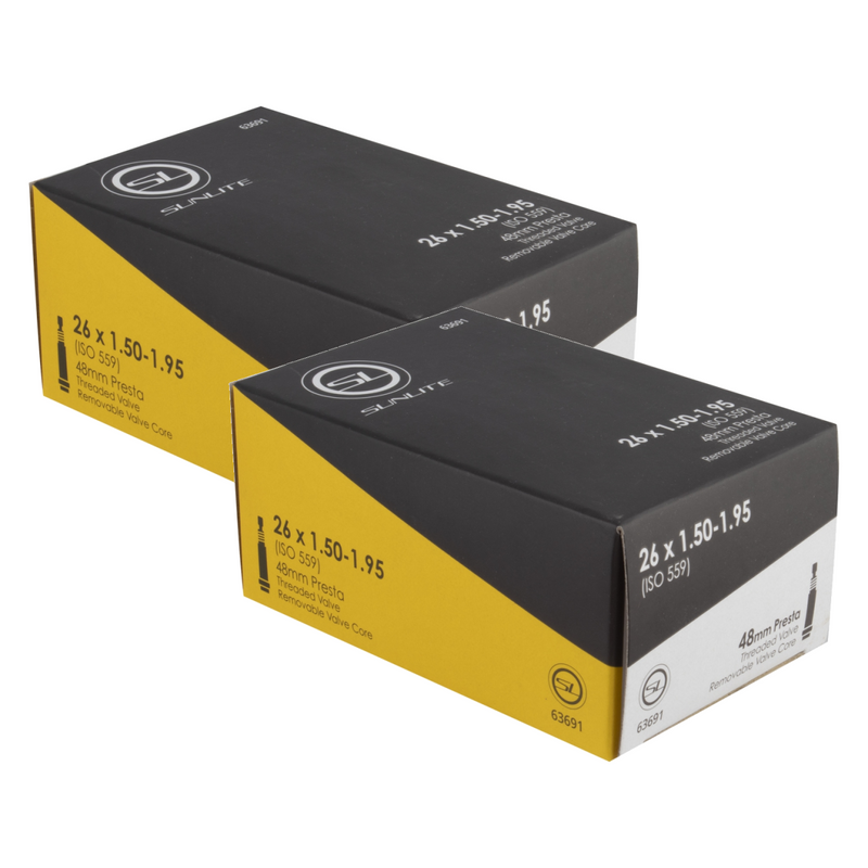 Load image into Gallery viewer, Sunlite-Standard-Presta-Valve-Tube-TUBE0634PO2-Bicycle-Tubes