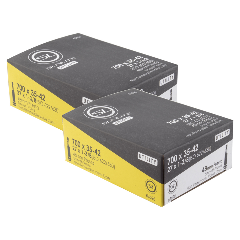 Load image into Gallery viewer, Sunlite-Utili-T-Standard-Presta-Valve-Tubes-Tube-TUBE0638PO2-Bicycle-Tubes